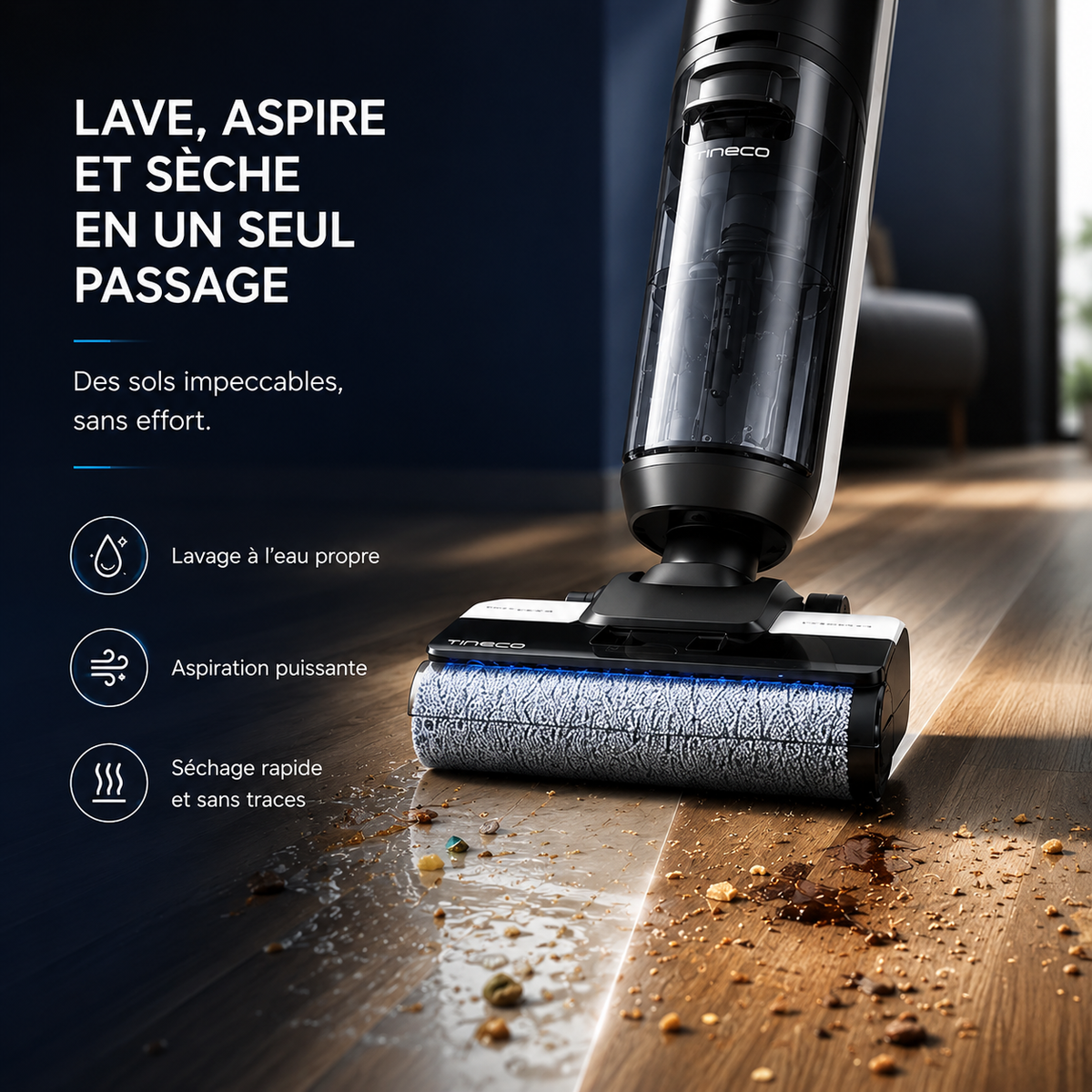 Aspirateur Laveur Lyséon  Tineco FLOOR ONE i5
