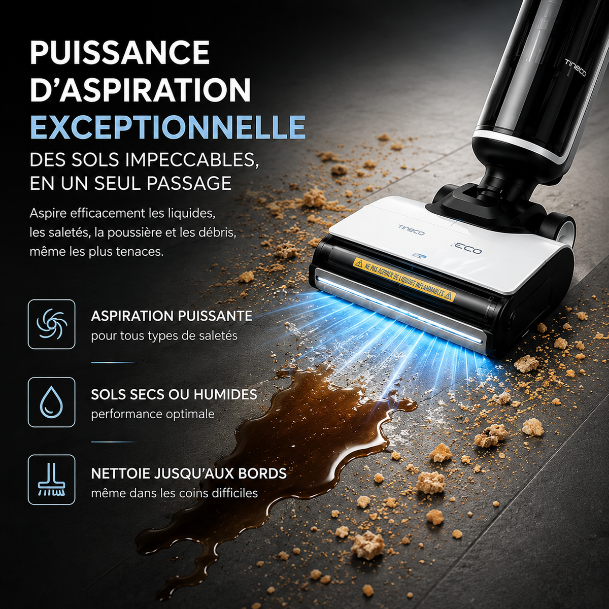 Aspirateur Laveur Lyséon Tineco FLOOR ONE S7