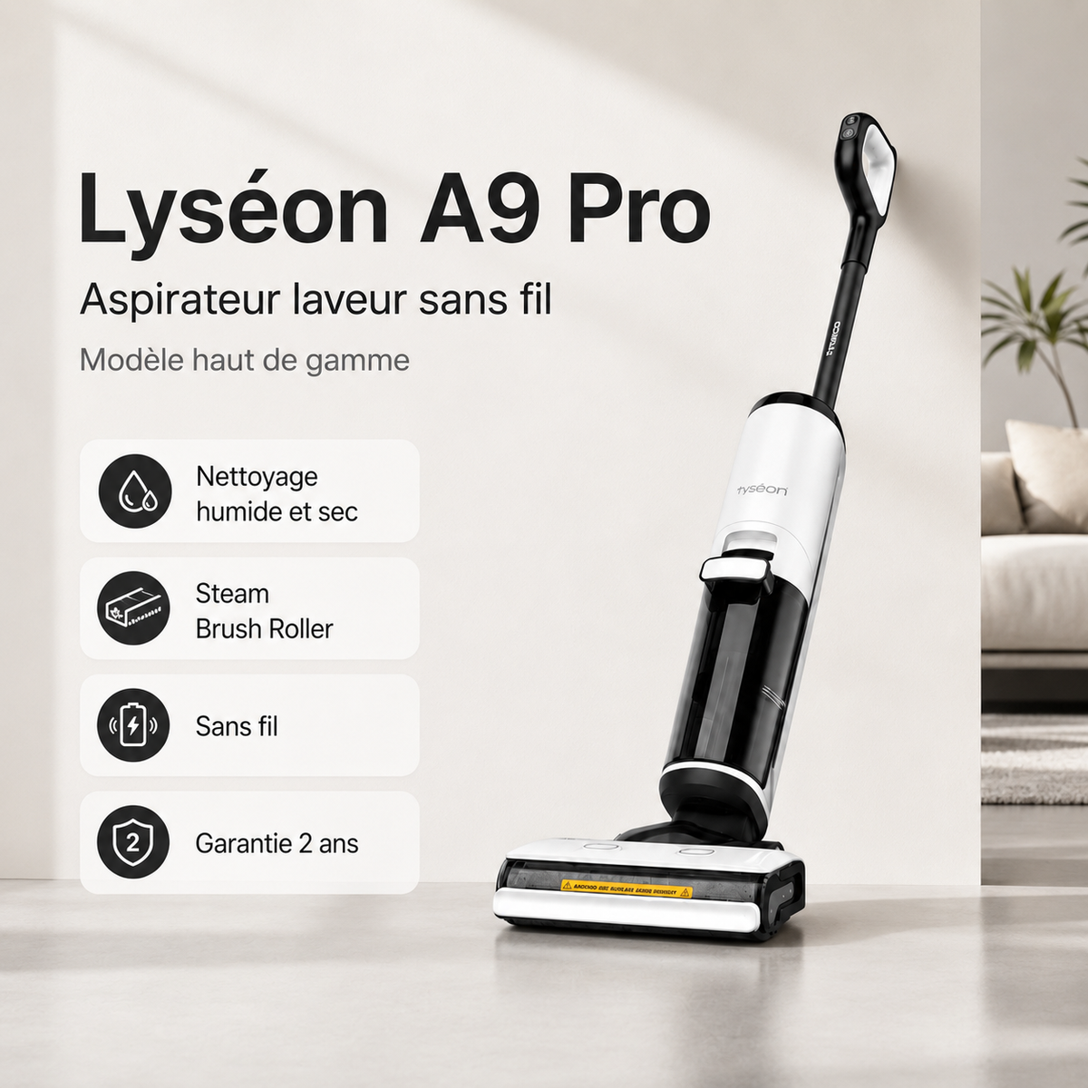 Aspirateur Laveur Lyséon A9 Pro