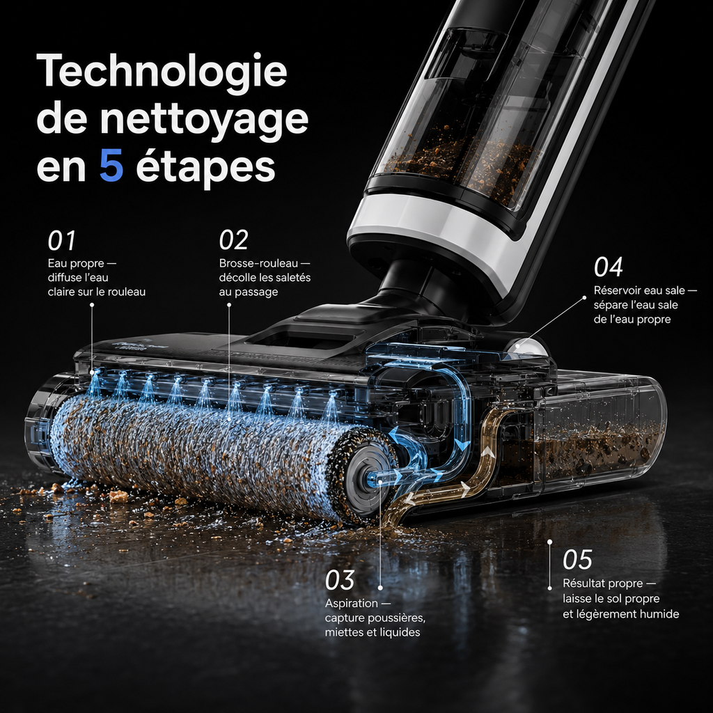 Aspirateur Laveur Lyséon A5 Pro