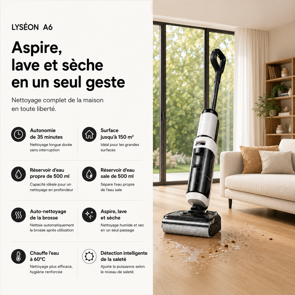 Aspirateur Laveur Lyséon A6