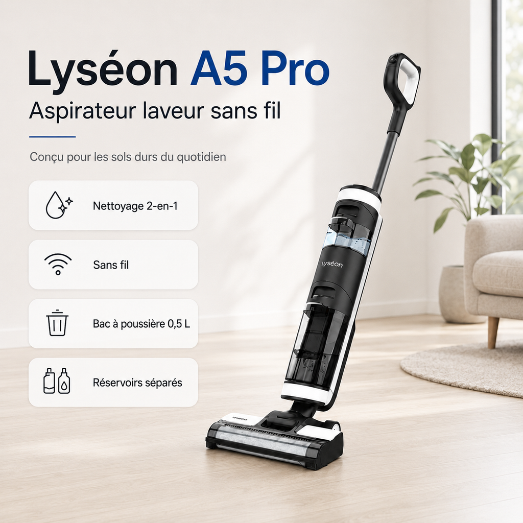Aspirateur Laveur Lyséon A5 Pro