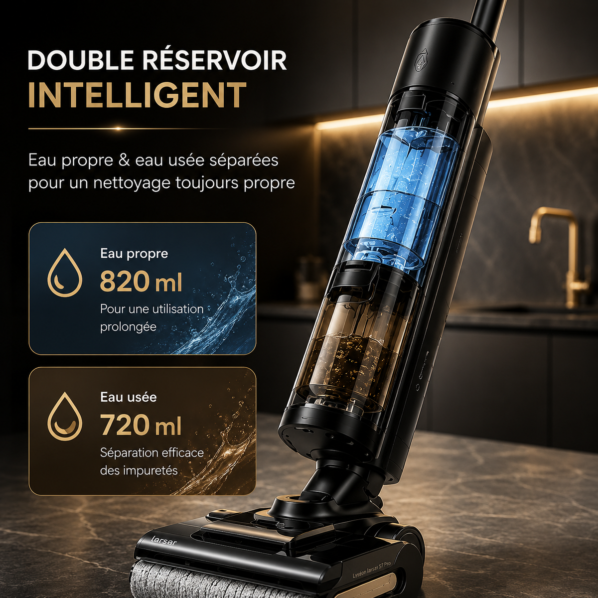 Aspirateur Laveur Lyséon Laresar S7 Pro