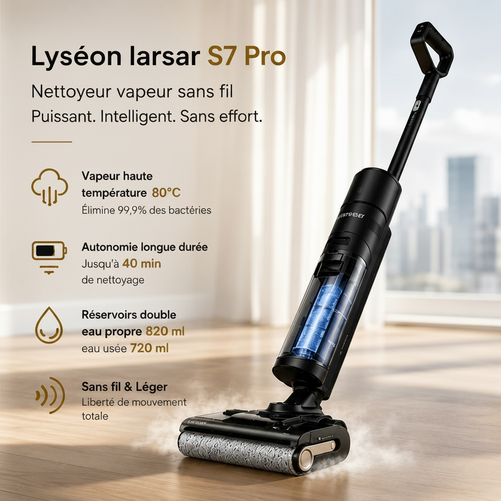 Aspirateur Laveur Lyséon Laresar S7 Pro