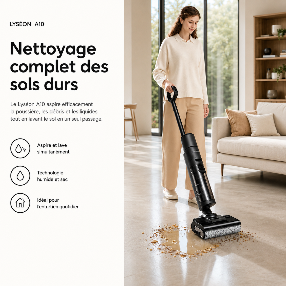 Aspirateur Laveur Lyséon A10