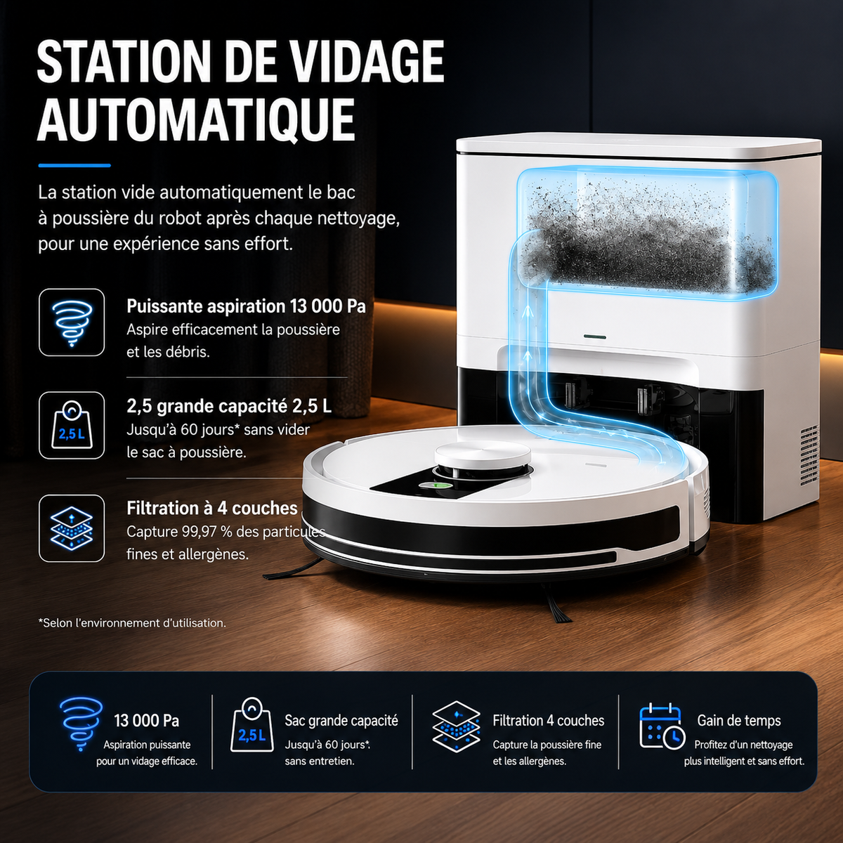 Robot Aspirateur Laveur A12 PRO