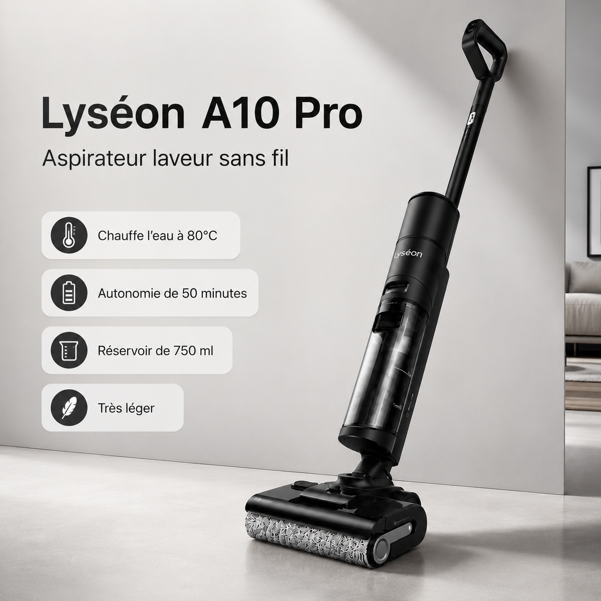 Aspirateur Laveur Lyséon A10 Pro