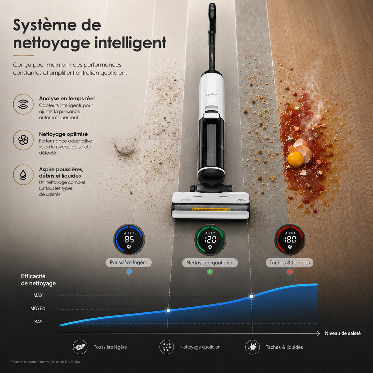 Aspirateur Laveur Lyséon A9 Pro