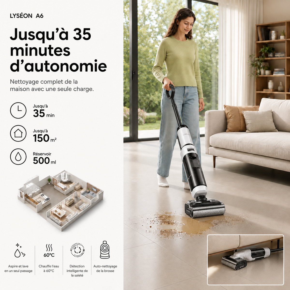 Aspirateur Laveur Lyséon A6
