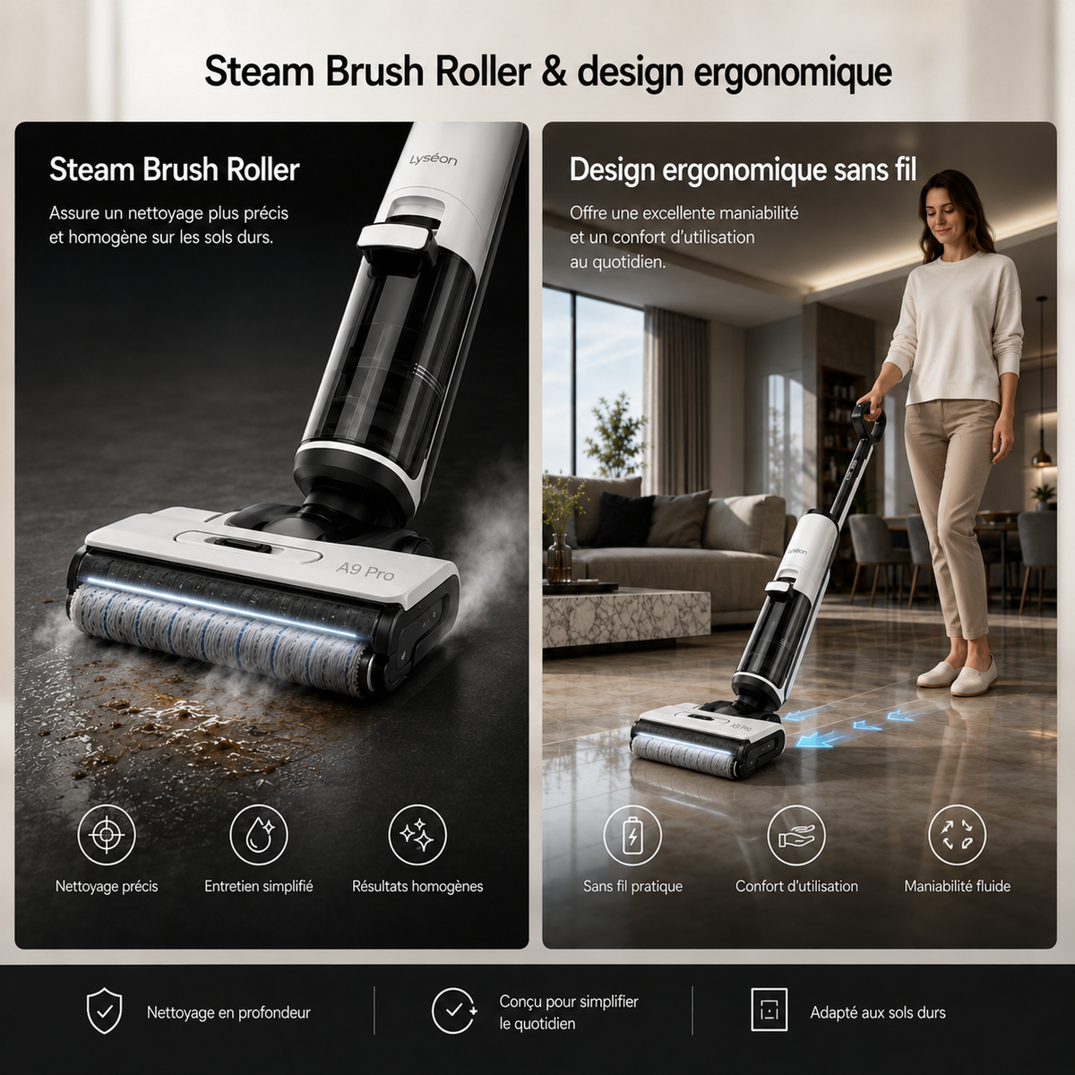 Aspirateur Laveur Lyséon A9 Pro